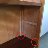 Small wooden library shelf