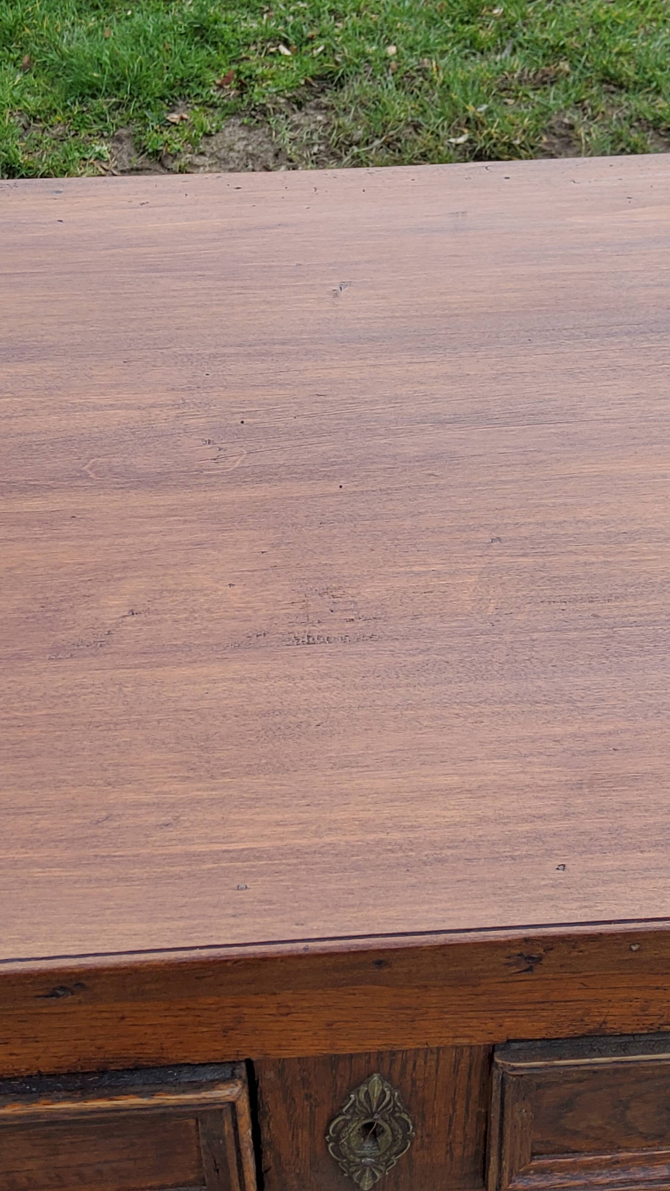 Parisian sideboard in solid oak and solid poplar early 20th century