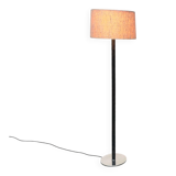 Leather floor lamp Model Flet modern Danish mid-century by Jo Hammerborg for Fog & Mørup, 1960s