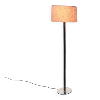 Leather floor lamp Model Flet modern Danish mid-century by Jo Hammerborg for Fog & Mørup, 1960s