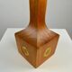 Lampe de table, teck et laiton, années 1960, Suède