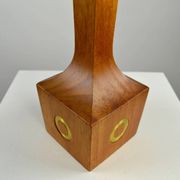 Lampe de table, teck et laiton, années 1960, Suède