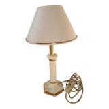 Louis Drimmer - Cream & gilded earthenware table lamp