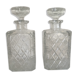 Crystal whisky carafes
