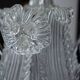 1940s Vintage Murano Clear Glass Chandelier, Classic Italian Art Glass
