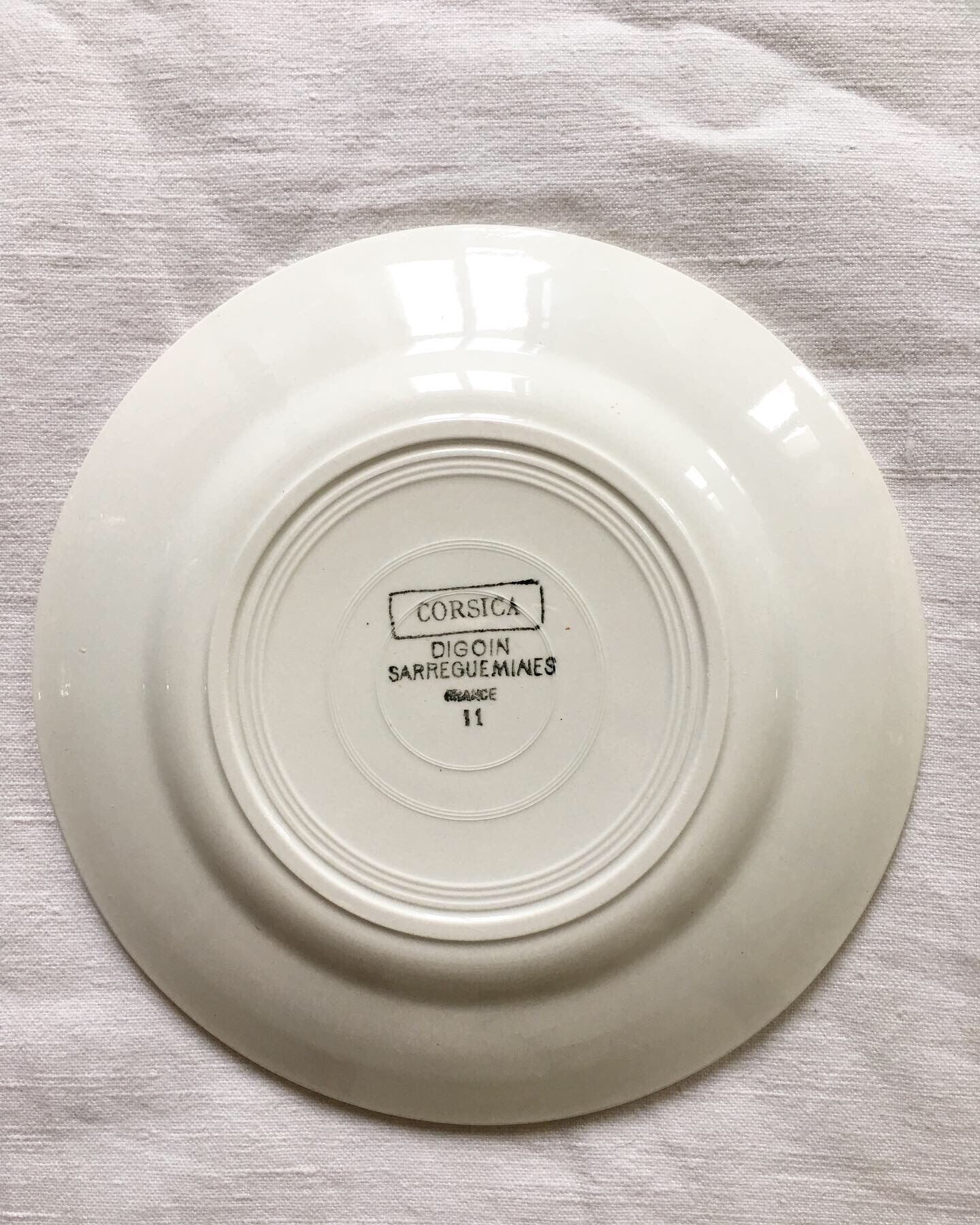 6 plates for dessert digoin Corsica