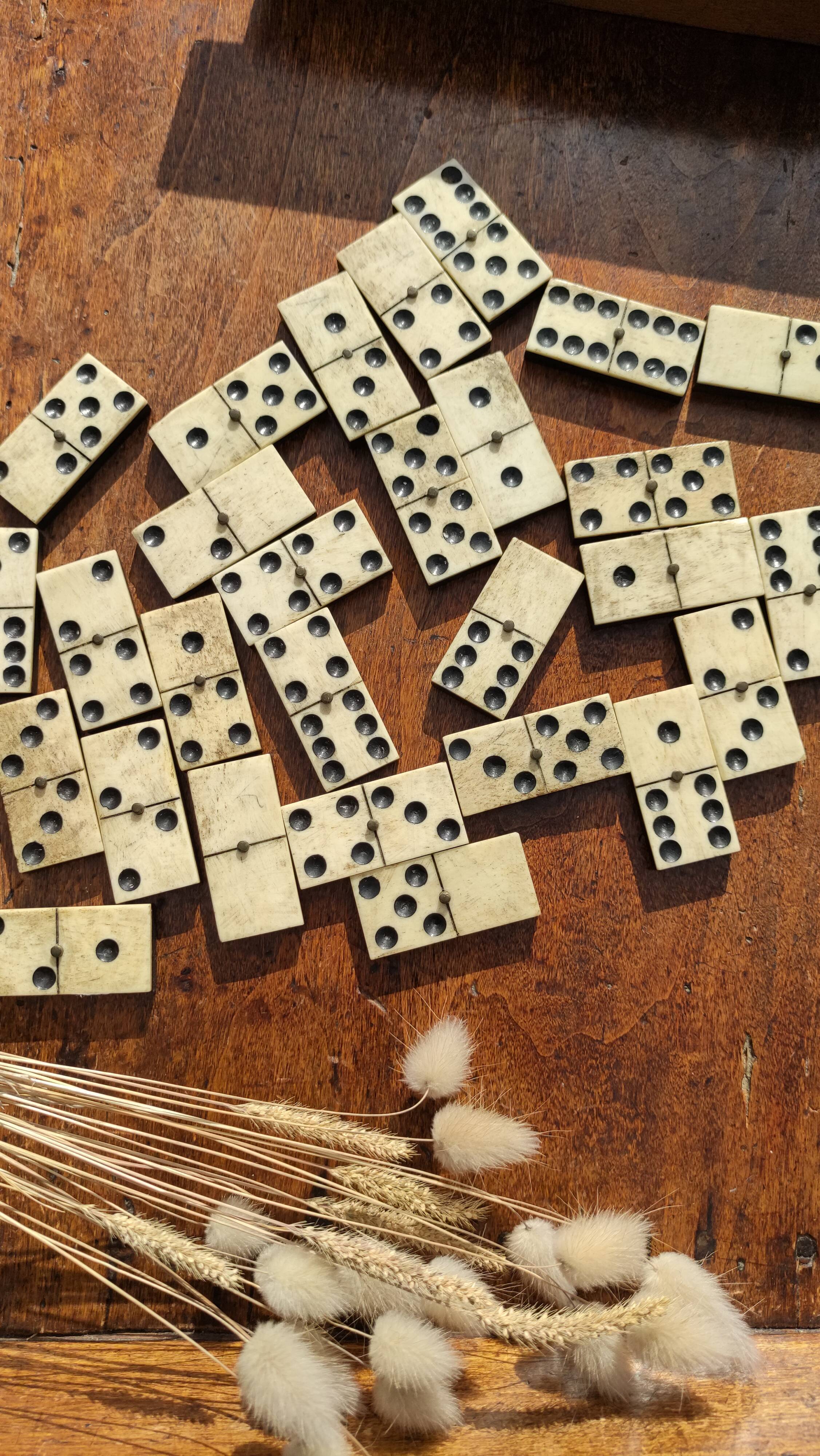 Game of ancient dominoes with its original box