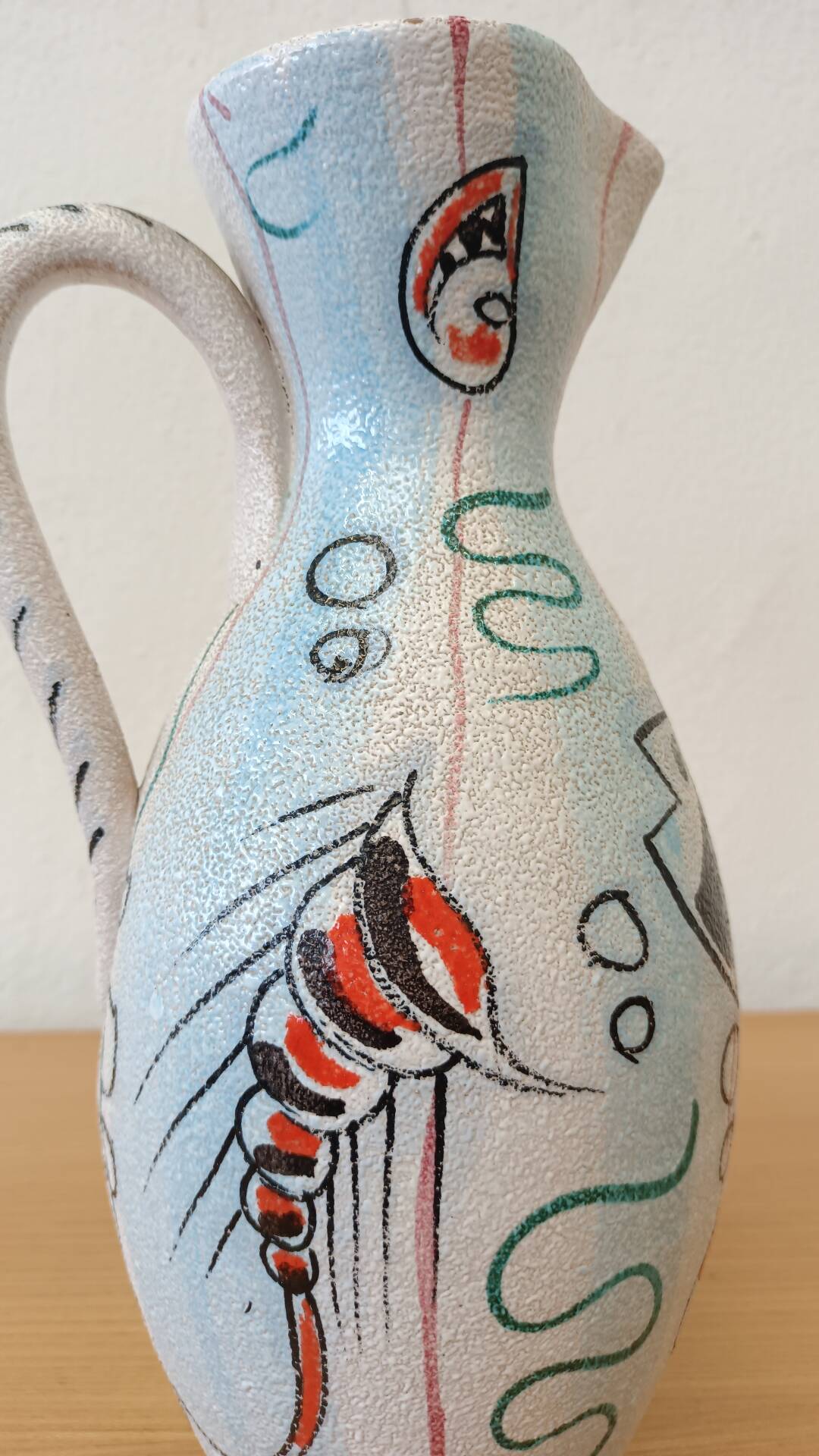 Italian ceramic pitcher