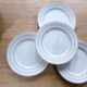 4 assiettes à dessert en porcelaine de St Amand