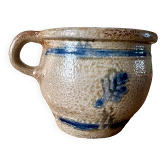 Old Alsatian stoneware pot
