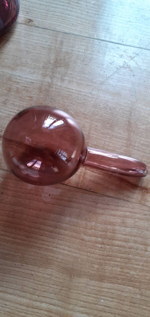 Bouteille verre Biot longue ancienne