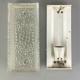 60s 70s lamp light wall lamp wall lamp ice glass space age design