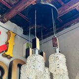 Lampe danoise en metallo cromato