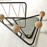 50's vintage wall coats holder