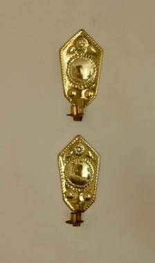 Paire de appliques en laiton suédoises