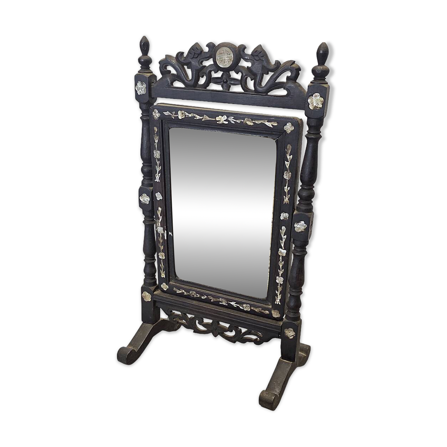 Antique Chinese Psyche Mirror, from the period 1840-1860.