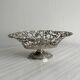 Silver-plated openwork metal stand