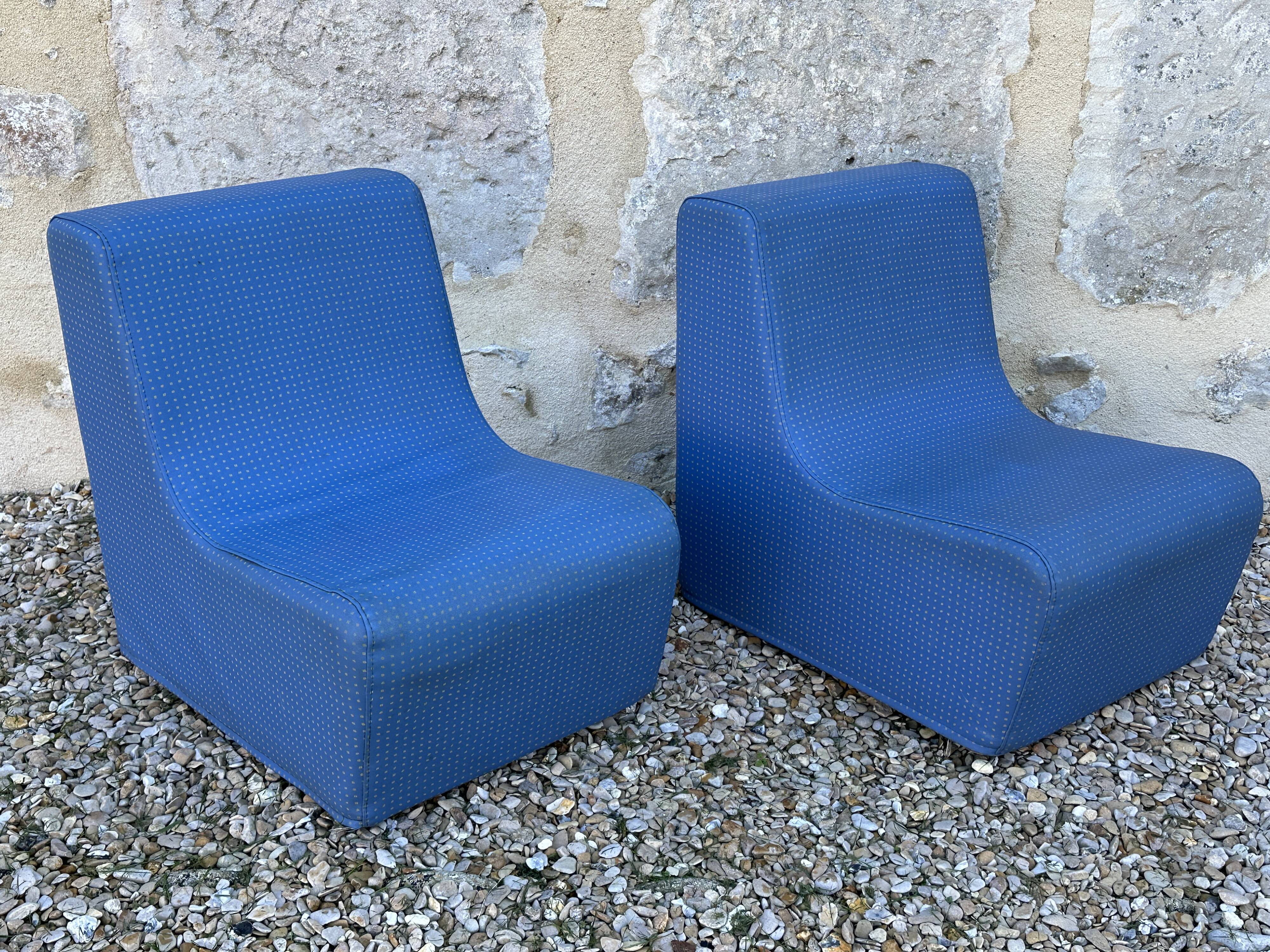 Pair of vintage children's armchairs from the 70s and 80s