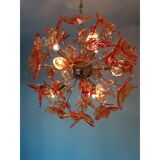 Italian Handmade Butterfly Sputnik Murano Style Glass Chandelier