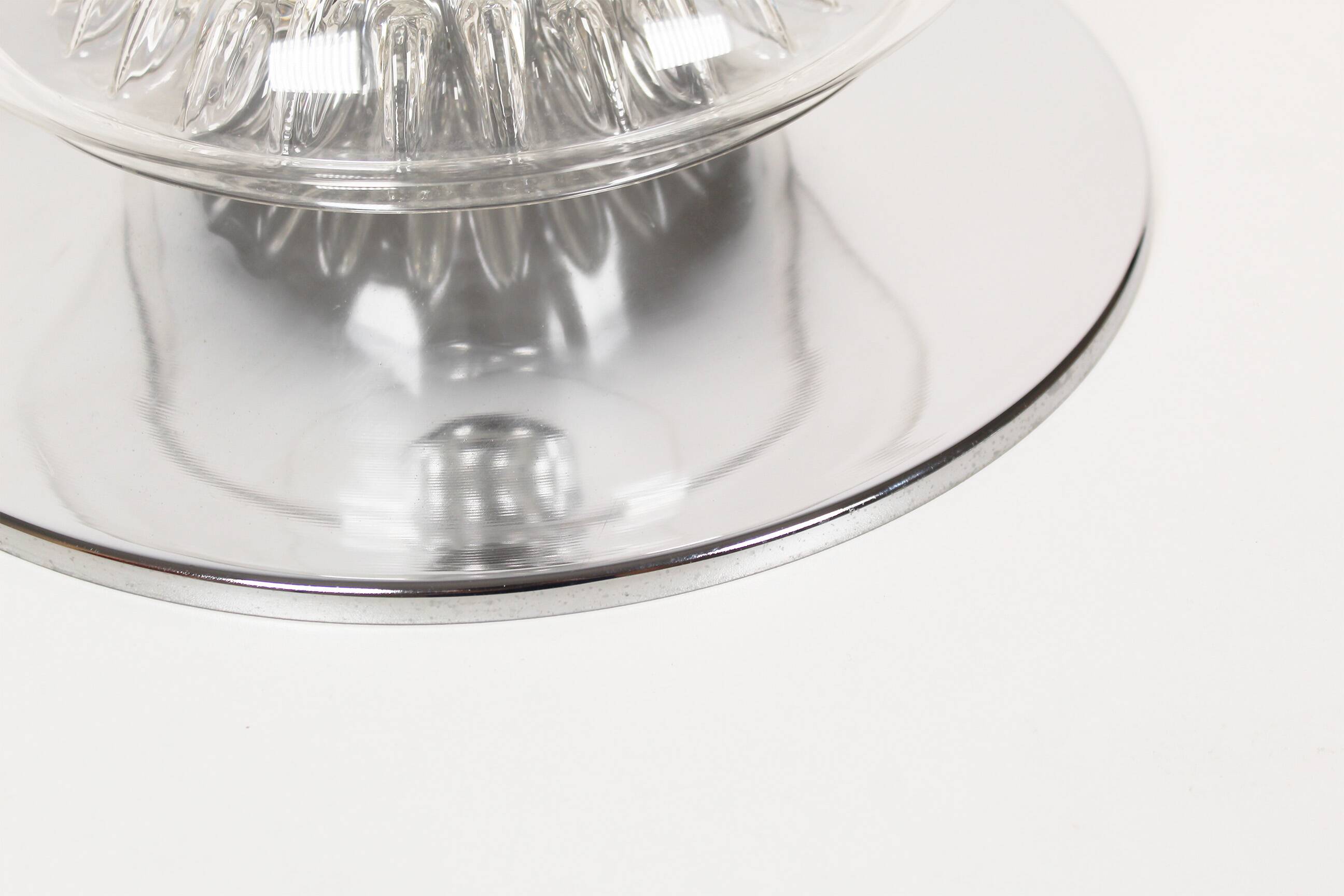 Midcentury Italian glass table lamp