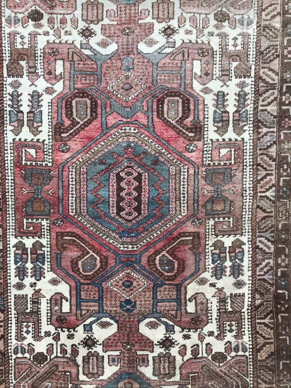 Vintage Persian carpet Hamadan 134x218 cm