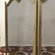 Three-panel solid brass fire screen