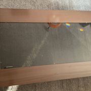 Table basse Italy en bois et verre