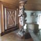 Breton furniture buffet 2 body carved by a Breton craftsman in oak with 2 keys