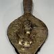 Louis XVI Style Chimney Bellows in Repoussé Brass with Female Effigy