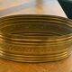Copper centerpiece, art deco planter floral pattern