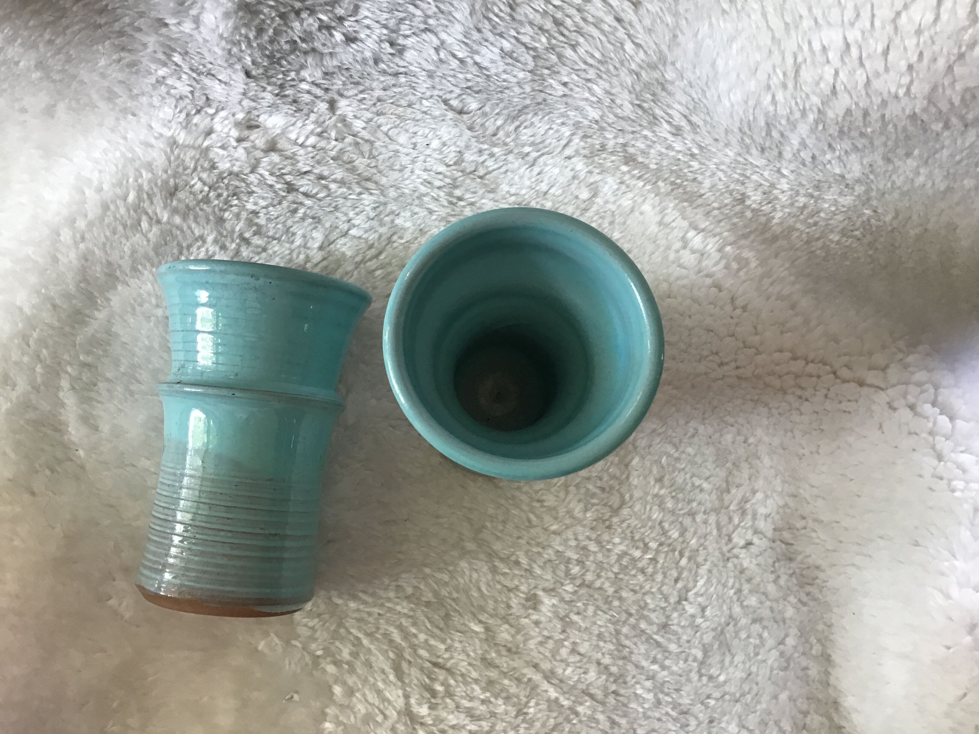 Two vintage ceramic mugs