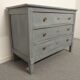 Chest of drawers blue/grey lasured board