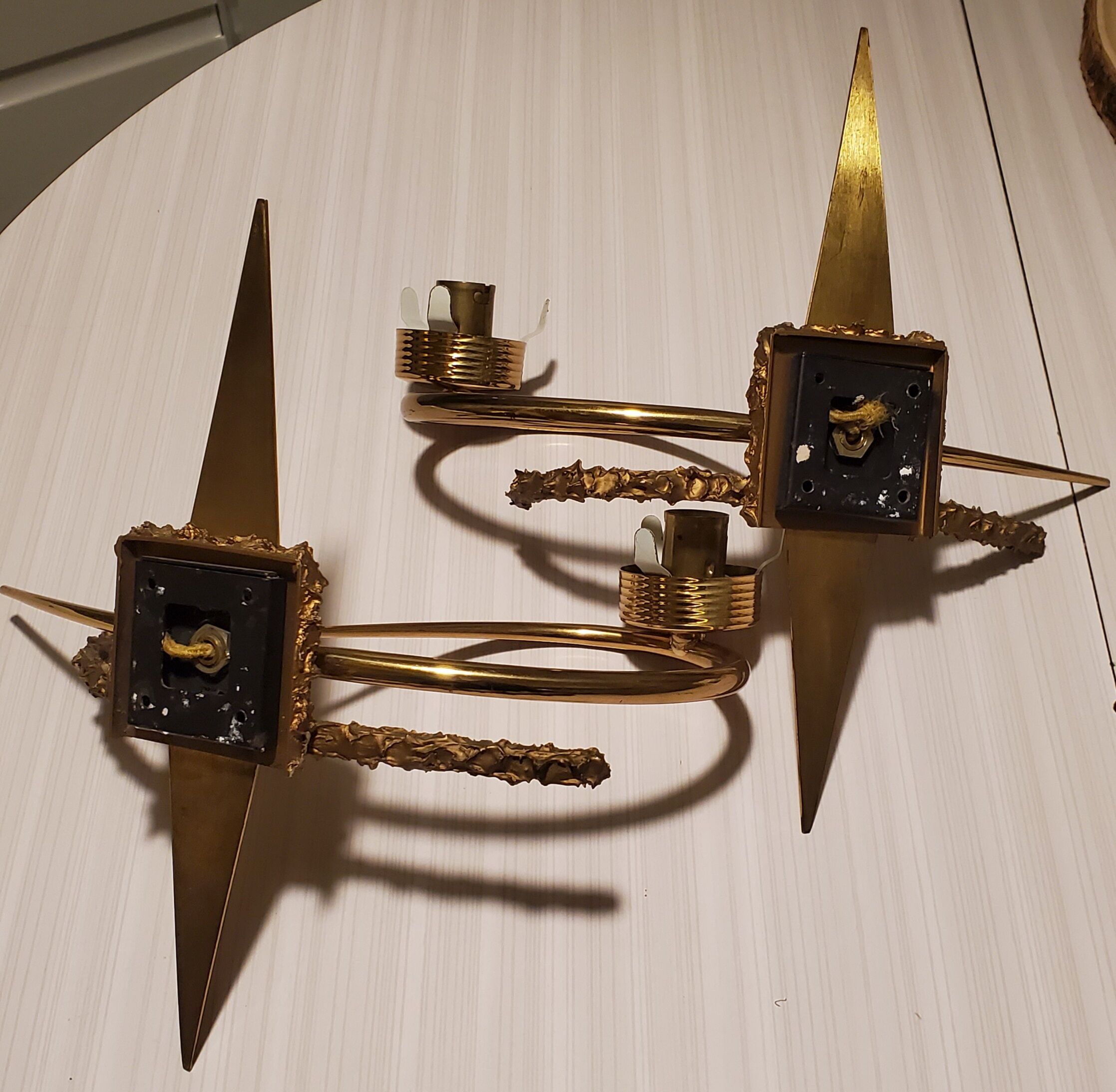 Pair of Arlus sconces 50s