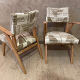Paire de fauteuils bridge