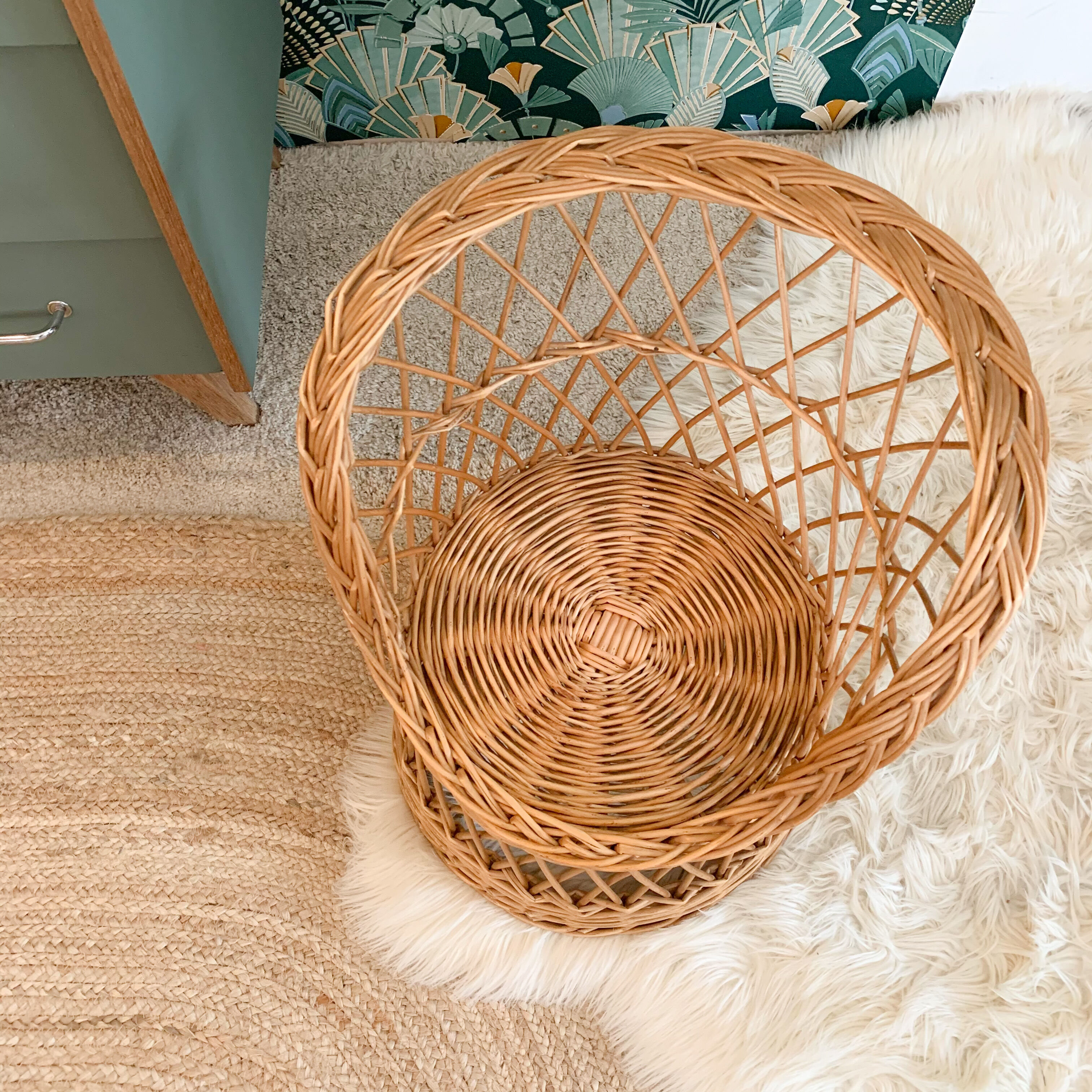 Fauteuil en osier