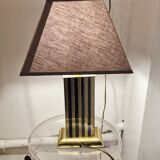 Lampe Le Dauphin doré et argenté