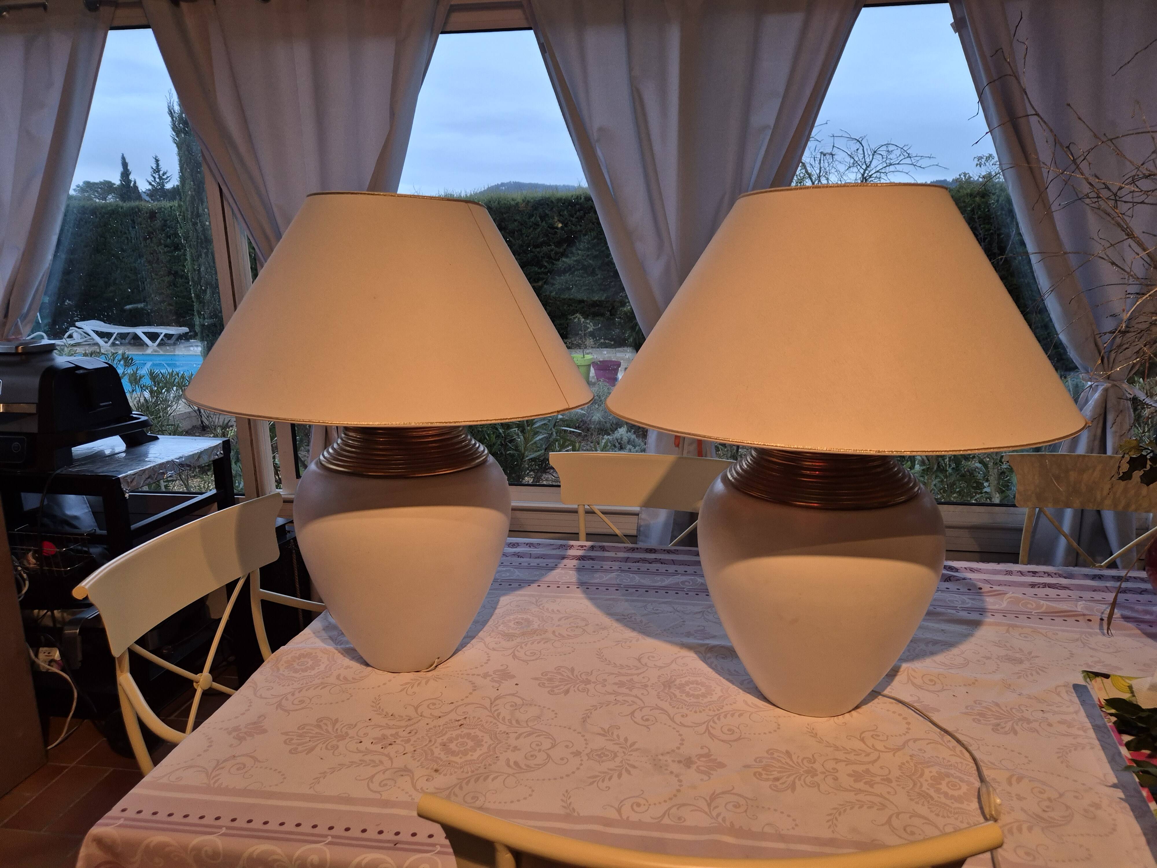 Pair of table lamps