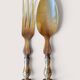 Silver-plated salad servers