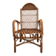 Fauteuil enfant rotin dossier haut
