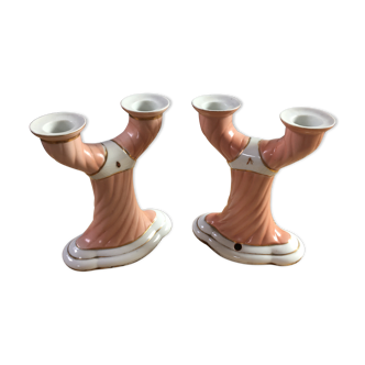 Pair of vintage candlesticks