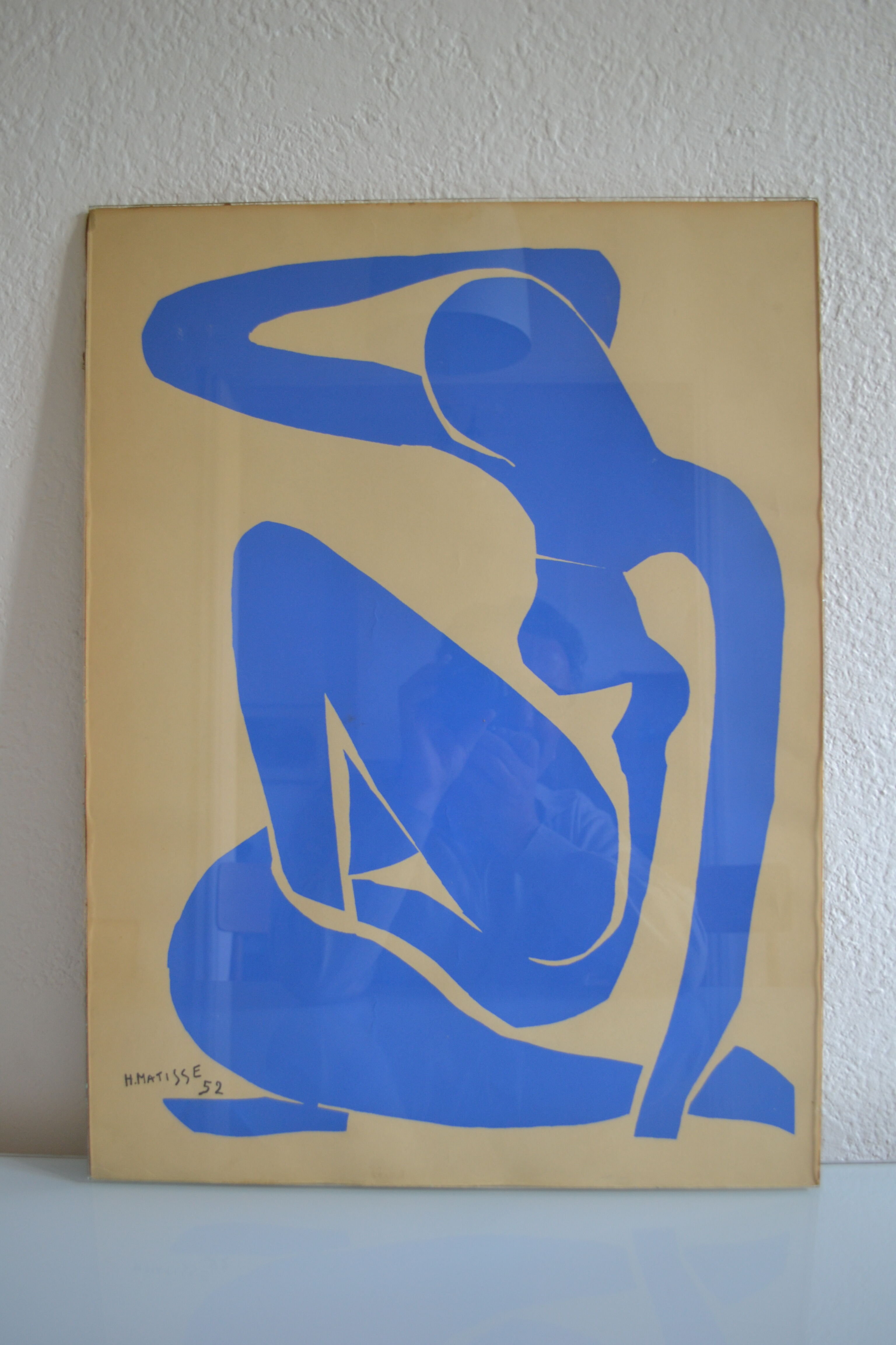 Matisse " nu bleu " 1952 screen print poster spadem 1971