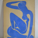 Matisse " nu bleu " 1952 screen print poster spadem 1971
