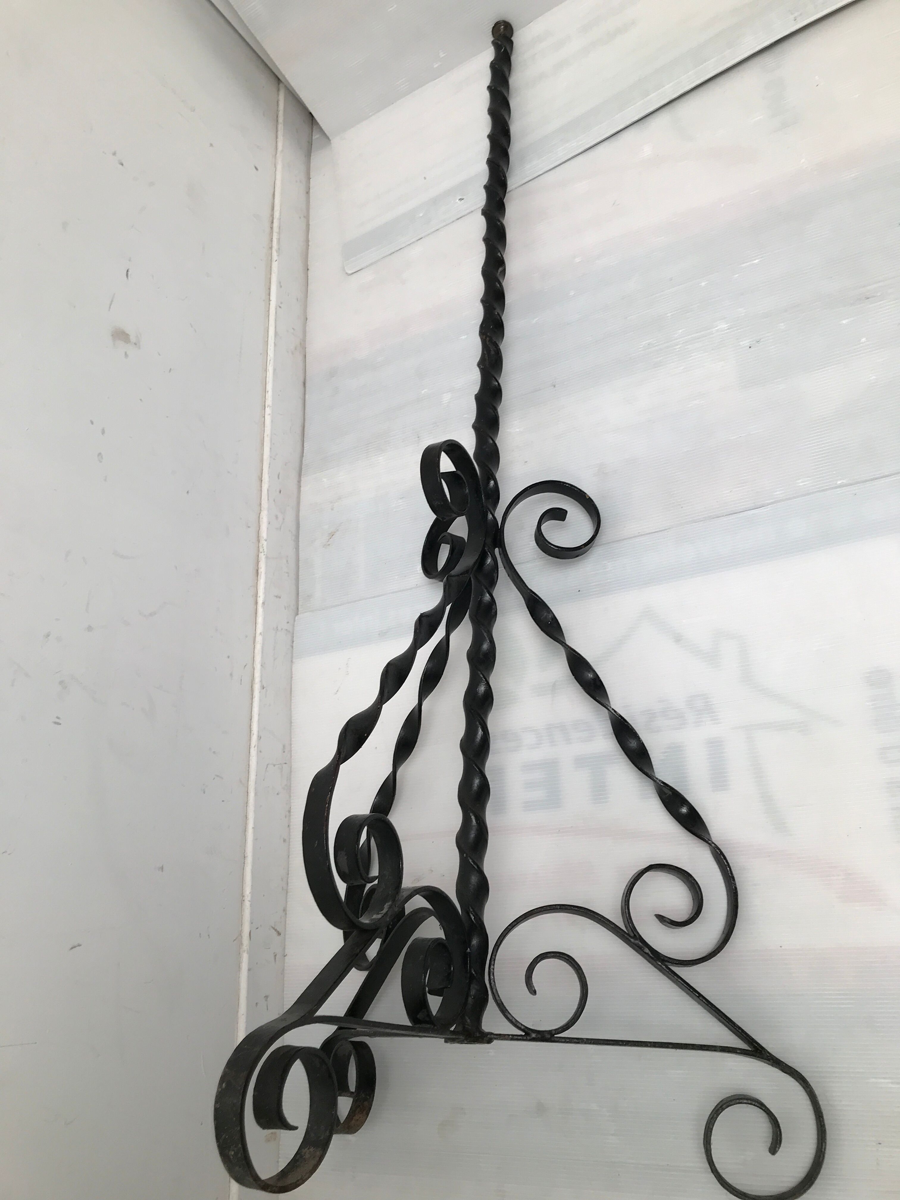 Wrought iron candle holder 60s