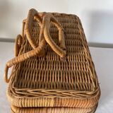 Old rattan basket