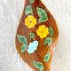 Vintage floral dish, Sarreguemines fruit bowl