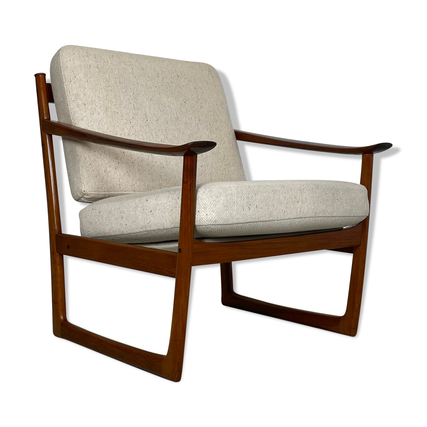 Danish FD 130 teak armchair by Peter Hvidt & Orla Mølgaard-Nielsen for France & Søn, 1960