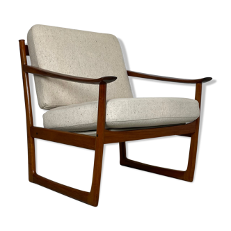 Fauteuil danois FD 130 teck par Peter Hvidt & Orla Mølgaard-Nielsen pour France & Søn, 1960