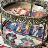 Brass chandelier from the early 20th century.