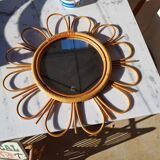 Vintage wicker mirror 1950/60