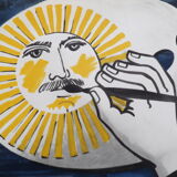 Original old poster fornasetti expo london 1958